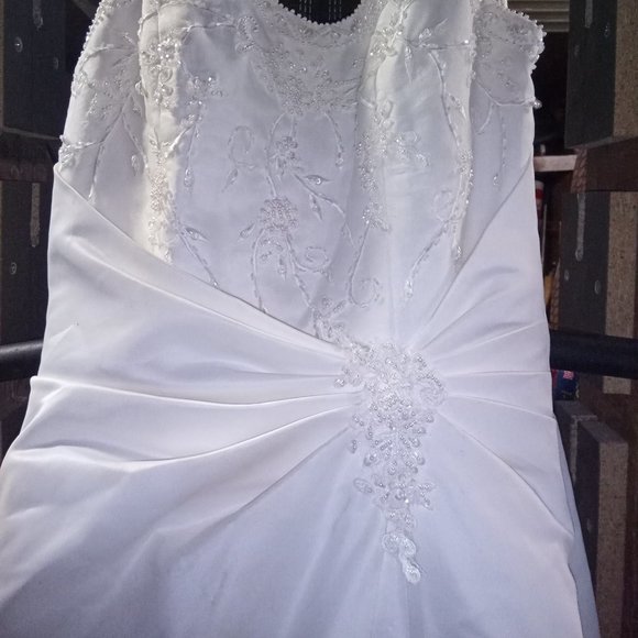 Wedding Gown David's Bridal "Michaelangelo" Size12 - Picture 8 of 8